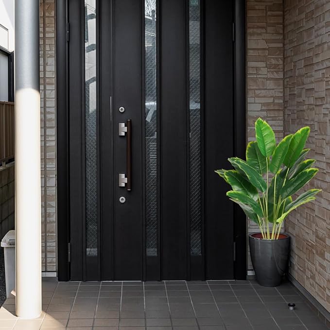 Melorca&Guilla Artificial Plants 2PCS 30“Artificial Bird of Paradise Plants,Faux Banana Tree,Fake Plants Tropical Greenery Shrubs Bushes for Garden Porch Window Box Shop Office Home Décor