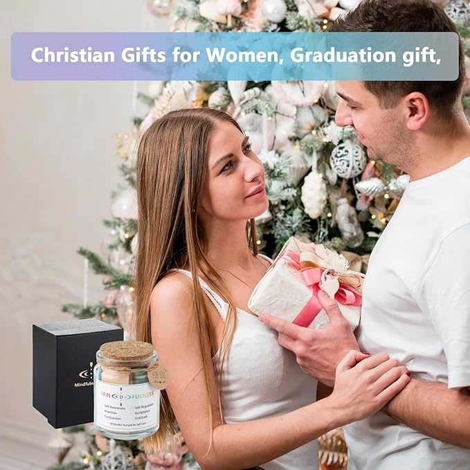 Mindfulness Jar Motivational and Inspirational Cards with 90 Daily Affirmations Anxiety Relief Relaxation Self Care Fathers Gifts for Dad Father Man Women Office Desk Accessories for Work