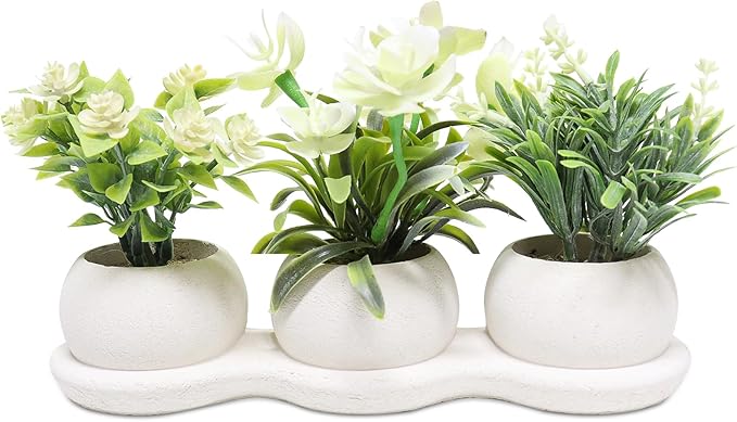 Uguisu 1pcs Fake Plants Indoor Artificial Plants Small Faux Plants Desk Decor Bathroom Decoration Home Decor Room Decoration Aesthetics.
