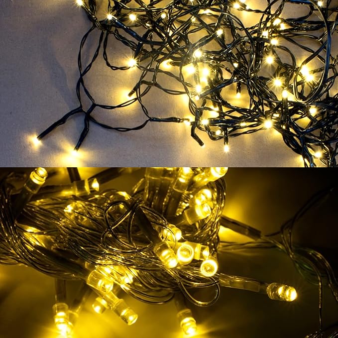 LetsFunny 300 LED Christmas String Lights with 8 Lighting Modes, 108FT - UL Certified Outdoor & Indoor Fairy Lights for Tree, Patio, Garden, Party, Wedding, Halloween, Holiday Christmas Decorations