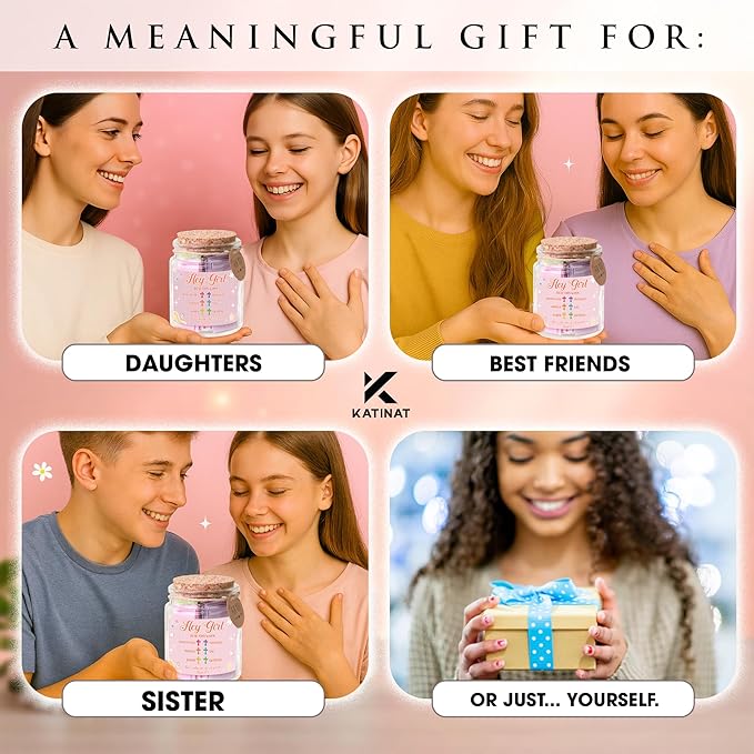 Hey Girl Bible Verse Jar β 92 Encouraging Scriptures for Teen Girls, Trendy Stuff & Gifts for Teen Girl, Back to School Essentials, Birthday Gifts & Christian Inspirational Jar for Teens