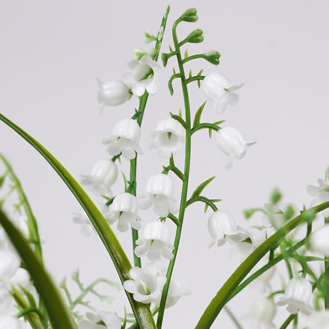 Melorca&Guilla Artificial Plants 6PCS 21.5“ Fake Tall Onion Grass,Faux Grass Plant,Artificial Greenery Shrubs Bushes for Garden Porch Window Box Shop Office Home Décor