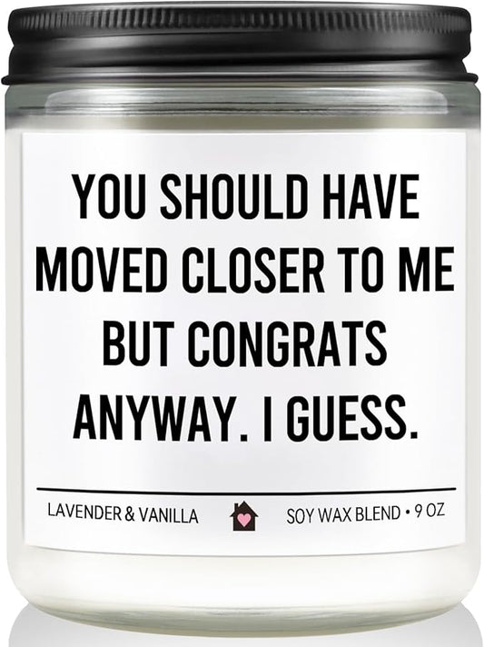 KISSHAKE House Warming Gifts New Home Gift Ideas, Funny Housewarming Gifts New Home Essentials for Women & Men, Unique House Warming Gift Apartment Decor Housewarming Party Decorations, Soy Wax Candle