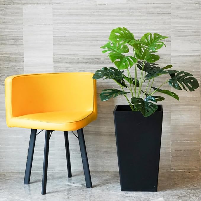 Melorca&Guilla Artificial Plants 2PCS 30“Large Fake Monstera Plants,Faux Tropical Palm Plant,Tall Artificial Tree Greenery Shrubs Bushes for Garden Porch Window Box Shop Office Home Décor