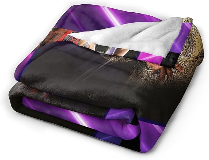 Flannel Throw Blanket 50'' x 60'' Soft Cozy for Couch Bed Sofa, Living Room Bedroom Dorm Essentials, Lightweight Layer, Useful Gift for Adults Teens