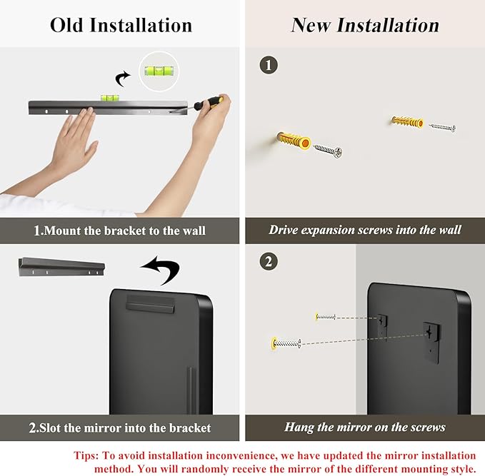 Fabuday Bathroom Wall Mirrors 30x50 Inch - Black Matte Frame Over Sink Rectangle Mirror for Bathroom, Restroom Big Vanity Mirror Wall Mounted for Bedroom, Farmhouse, Living Room, Entryway Decor