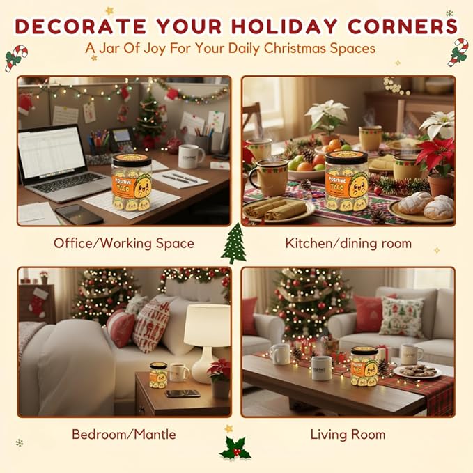 Positive Taco Jar – 60 Affirmation Cards Emotional Support Taco Gift, Taco Gifts for Taco Lovers, Birthday Gifts for Women