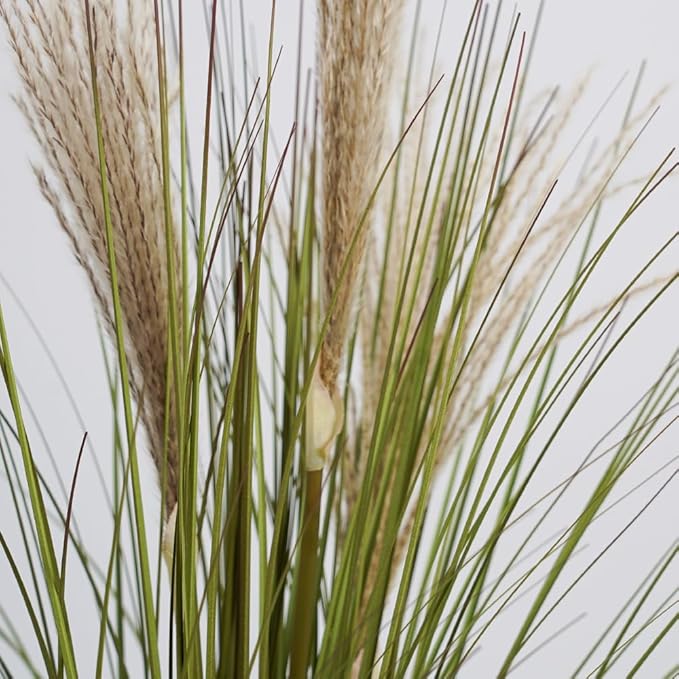 Melorca&Guilla Artificial Plants 6PCS 31.5“ Fake Tall Grass,Faux Plant,Tall Onion Faux Grass Plants,Artificial Greenery Shrubs Bushes for Garden Porch Window Box Shop Office Home Décor