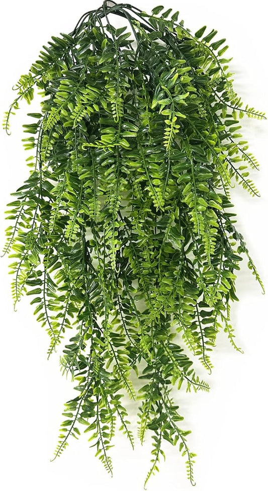 PASYOU Artificial Boston Ivy Plant, Fake Hanging Vines Plastic Plants Ferns Vine Faux UV Resistant Greenery for Indoor Outdoor Bathroom Decor Office Garden Party Wedding Baskets DIY Decoration 2 Pack