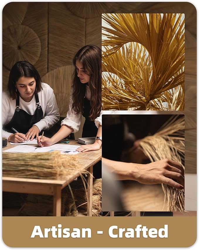 Color&Geometry 6x9 Jute Rug Indoor/Outdoor,Reversible Tan Handwoven Natural Fiber Herringbone Area Rug with Non-Woven Fabric Core, Easy Clean Relaxed Natural Decor for Patio, Deck, Living/Dining Room