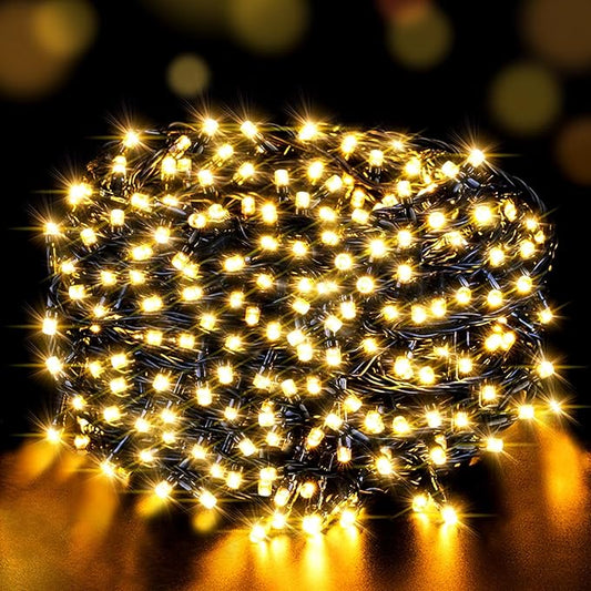 LetsFunny 300 LED Christmas String Lights with 8 Lighting Modes, 108FT - UL Certified Outdoor & Indoor Fairy Lights for Tree, Patio, Garden, Party, Wedding, Halloween, Holiday Christmas Decorations