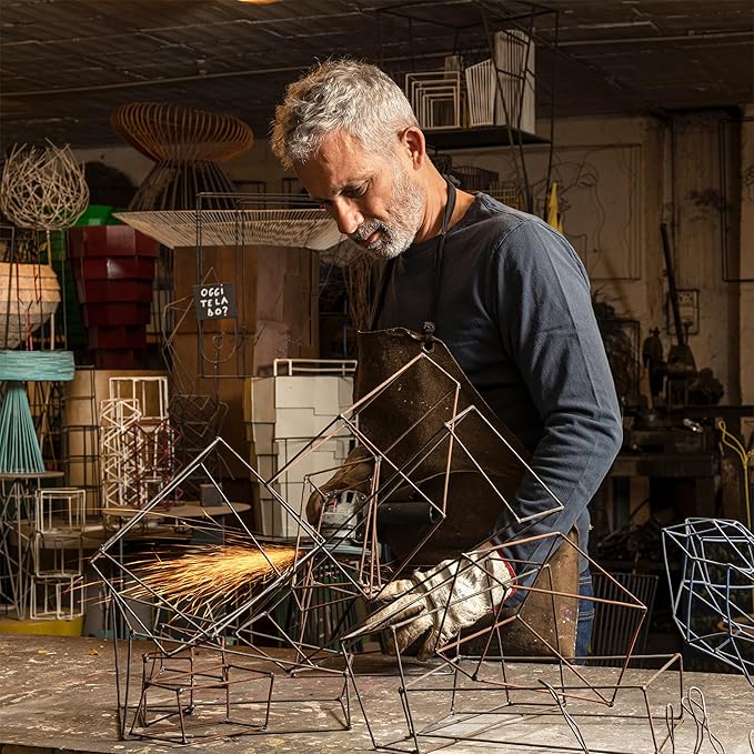 Serax Home Decor Fruit Bowl | Metal sculptures interior accessories by Antonino Sciortino | Oval Iron Kitchen Basket | Modern House Decor or Kitchen Storage for Counter and Table